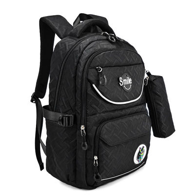 Polyester-Wasserdichte Schulrucksack mit Bleistiftkasten 17,5 Zoll OEM