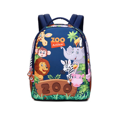 Kleine blaue Schultasche mit Arlikar-Druck
