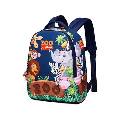 Kleine blaue Schultasche mit Arlikar-Druck
