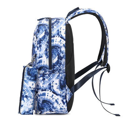 3 in 1 Blauer Rucksack, Teenager-Schule Rucksack Taschen mit Digitaldruck