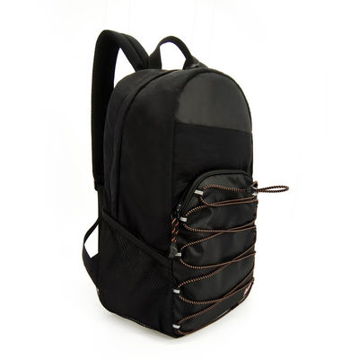 Stoffweicher Nylon-Rucksack Schwarz wasserdicht für Auswärtsreisen