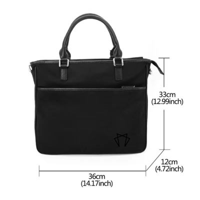 Polyestergewebe Verkleidung Crossbody Tote Handtasche Schwarze Farbe Multifunktionales