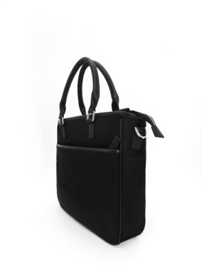 Polyestergewebe Verkleidung Crossbody Tote Handtasche Schwarze Farbe Multifunktionales