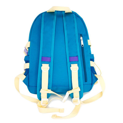 16L Kapazität Weicher Nylon Rucksack Polyester Auskleidung mit 2 Reißverschluss Taschen