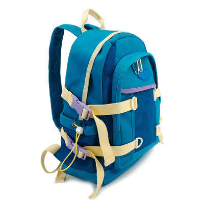 16L Kapazität Weicher Nylon Rucksack Polyester Auskleidung mit 2 Reißverschluss Taschen