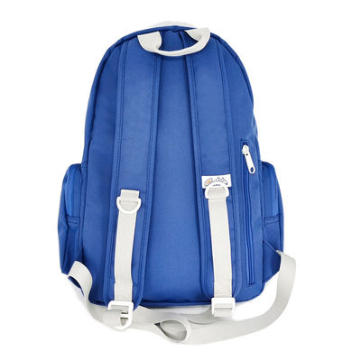 Weicher Nylon Windelbeutel Rucksack mit 2 Außentaschen Blaue Farbe