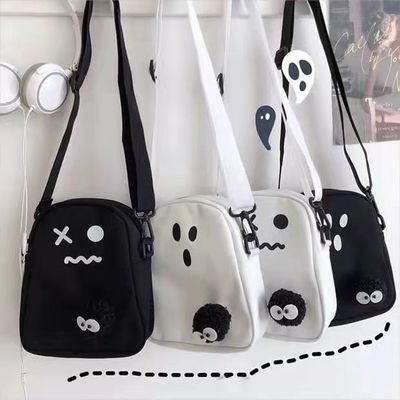 Weibliche hübsche Schulter Crossbody Taschen Schwarze Farbe mit verstellbarem Gurt