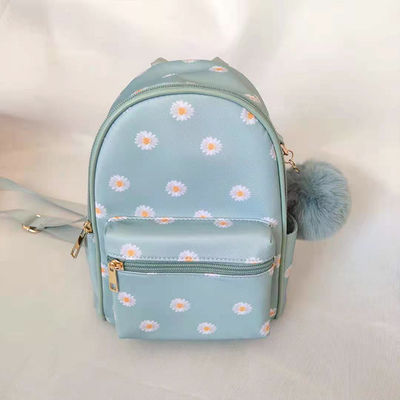Kleine blaue Mode-Laptop-Tasche Rucksack mit Reißverschluss