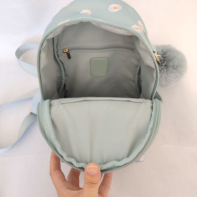 Kleine blaue Mode-Laptop-Tasche Rucksack mit Reißverschluss
