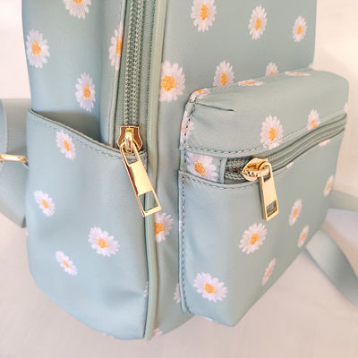 Kleine blaue Mode-Laptop-Tasche Rucksack mit Reißverschluss