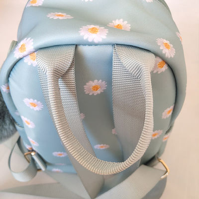 Kleine blaue Mode-Laptop-Tasche Rucksack mit Reißverschluss