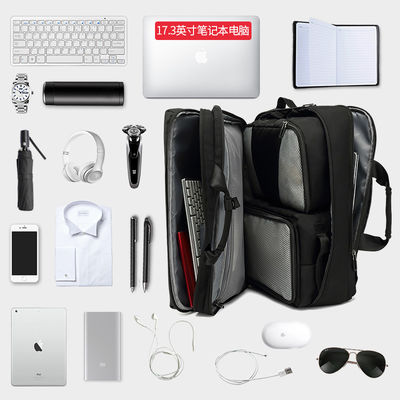 Unisex Computertasche Rucksäcke, schwarzer Laptop Rucksack wasserdicht