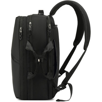 Unisex Computertasche Rucksäcke, schwarzer Laptop Rucksack wasserdicht