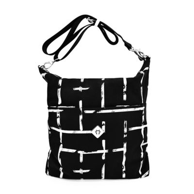 Casual Zipper Closure Crossbody Tote Handtasche mit mehreren Abteilungen