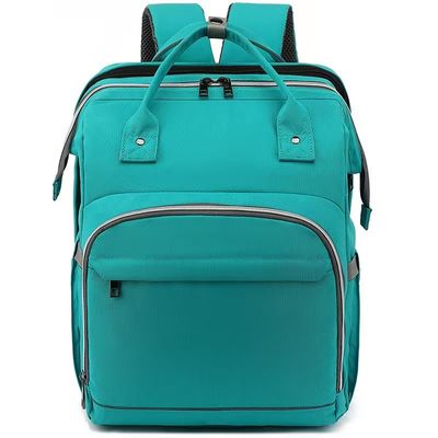 Rucksack mit Reißverschluss mit lila grüner Farbe