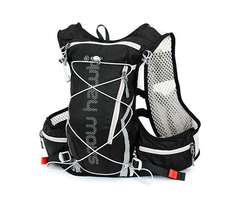 Schwarzer Leichtgewicht Wandertasche Camping-Tasche Sport-Rad-Rucksack mit Einstellgurt