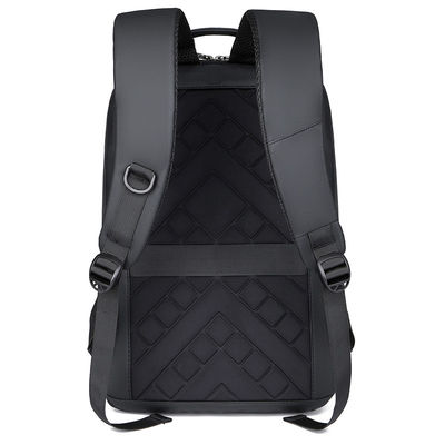 15.6 Zoll schwarz ohne Logo einzigartiger Laptop Rucksack EVA gepolstert