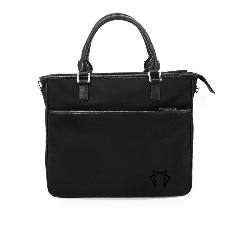 Polyestergewebe Verkleidung Crossbody Tote Handtasche Schwarze Farbe Multifunktionales