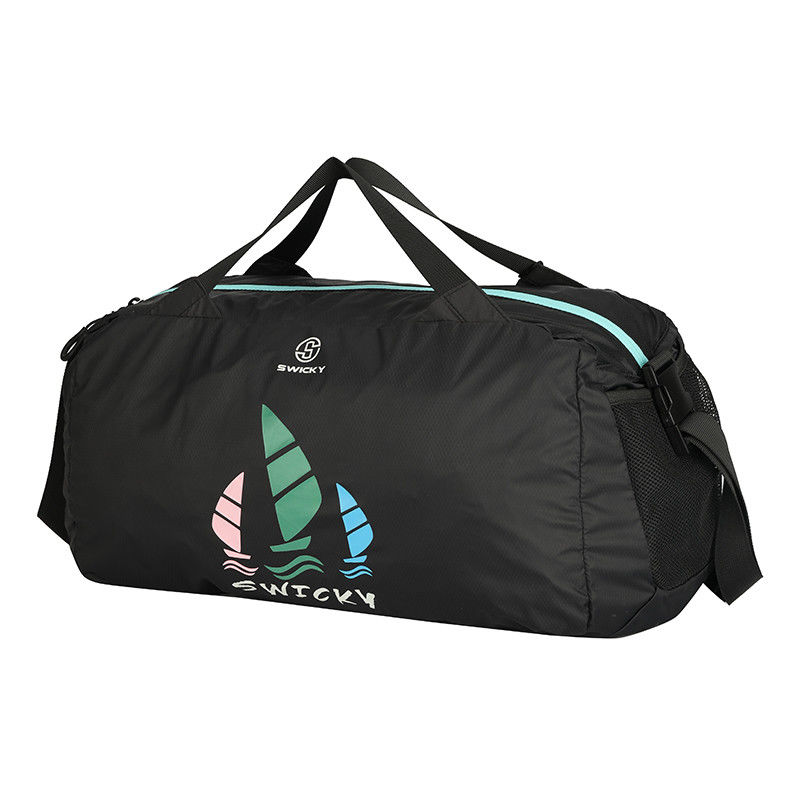 Maßgeschneiderte Nylon-Tasche, wasserdicht, schwarz mit Polyesterverkleidung